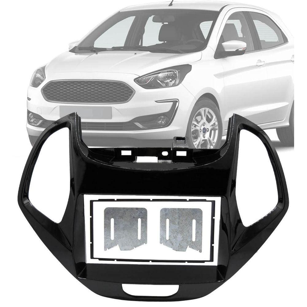 Moldura Painel 2 Din 7 Polegadas Ford Ka 2019 Até 2021 Hatch