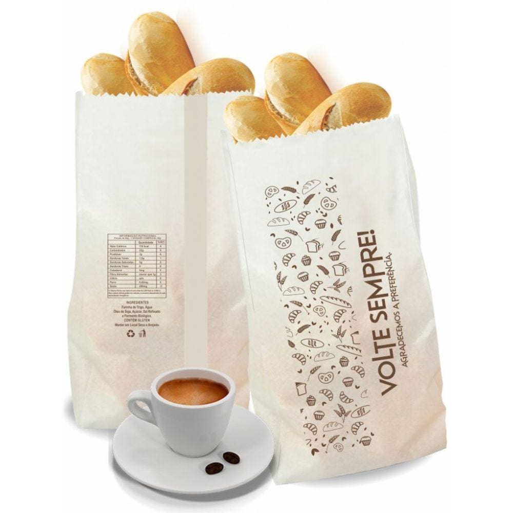 SACO KRAFT 1KG Volte Sempre 10x26,5cm C/ 500un