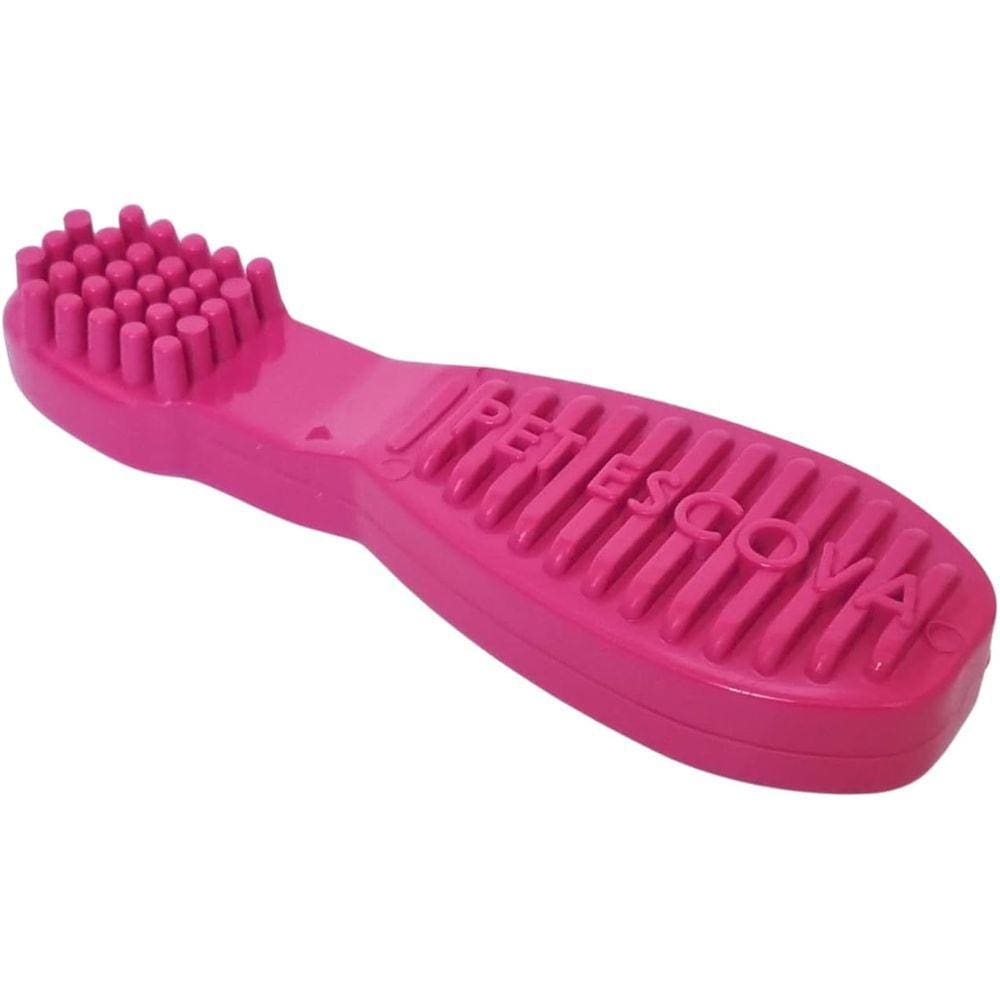 Brinquedo Escova Dental Pet Games Para Cachorro Médio Rosa