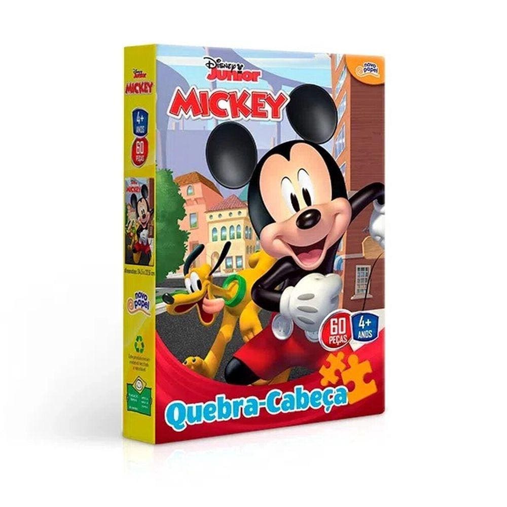 Quebra Cabeça Infantil Do Mickey Com 60 Peças - Toyster 8000