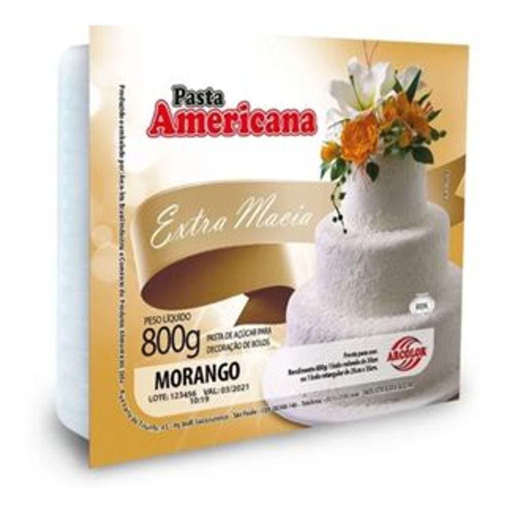 Kit 6 Pasta Americana Chocolate Branco Arcolor 800gr