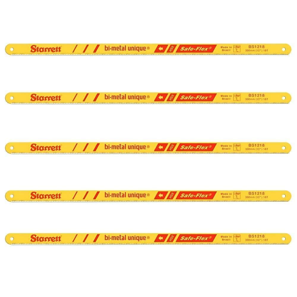 Serra Manual Bimetal BS1218 com 5 Unidades STARRETT