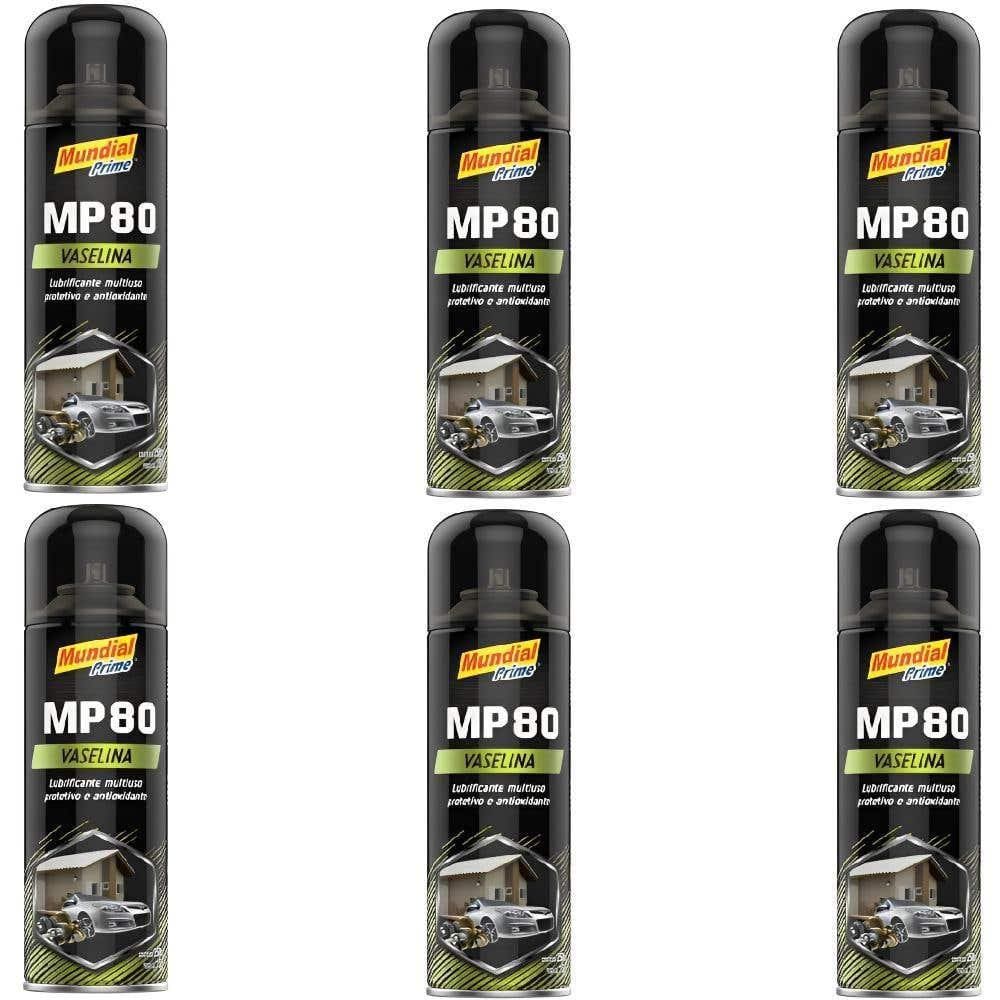 Vaselina Spray MP80 250 ml com 6 Unidades MUNDIAL PRIME