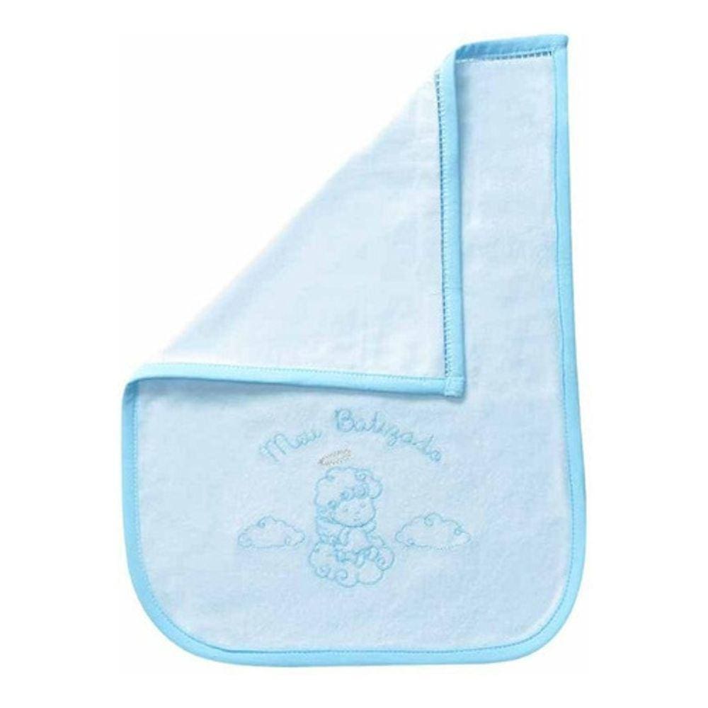 Toalha Meu Batizado Atoalhado Azul Classic For Baby Cor Azul
