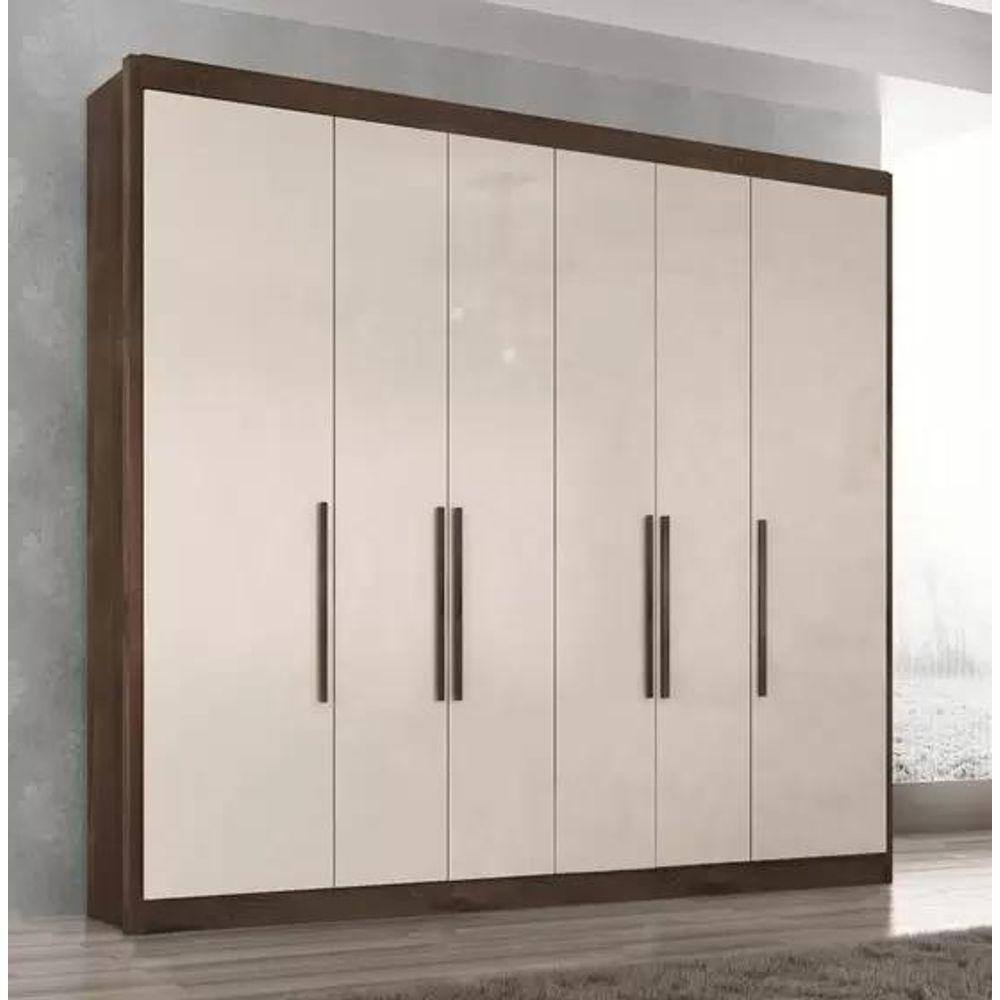 Guarda Roupa 06 Portas 6 Gavetas C/S Espelho Valencia - Quarta Divisão