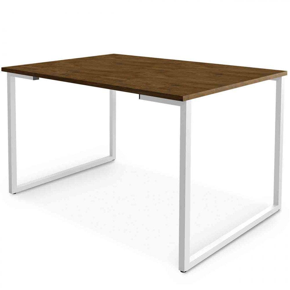 Mesa de Jantar com Base de Ferro e Tampo de MDF 120x80cm