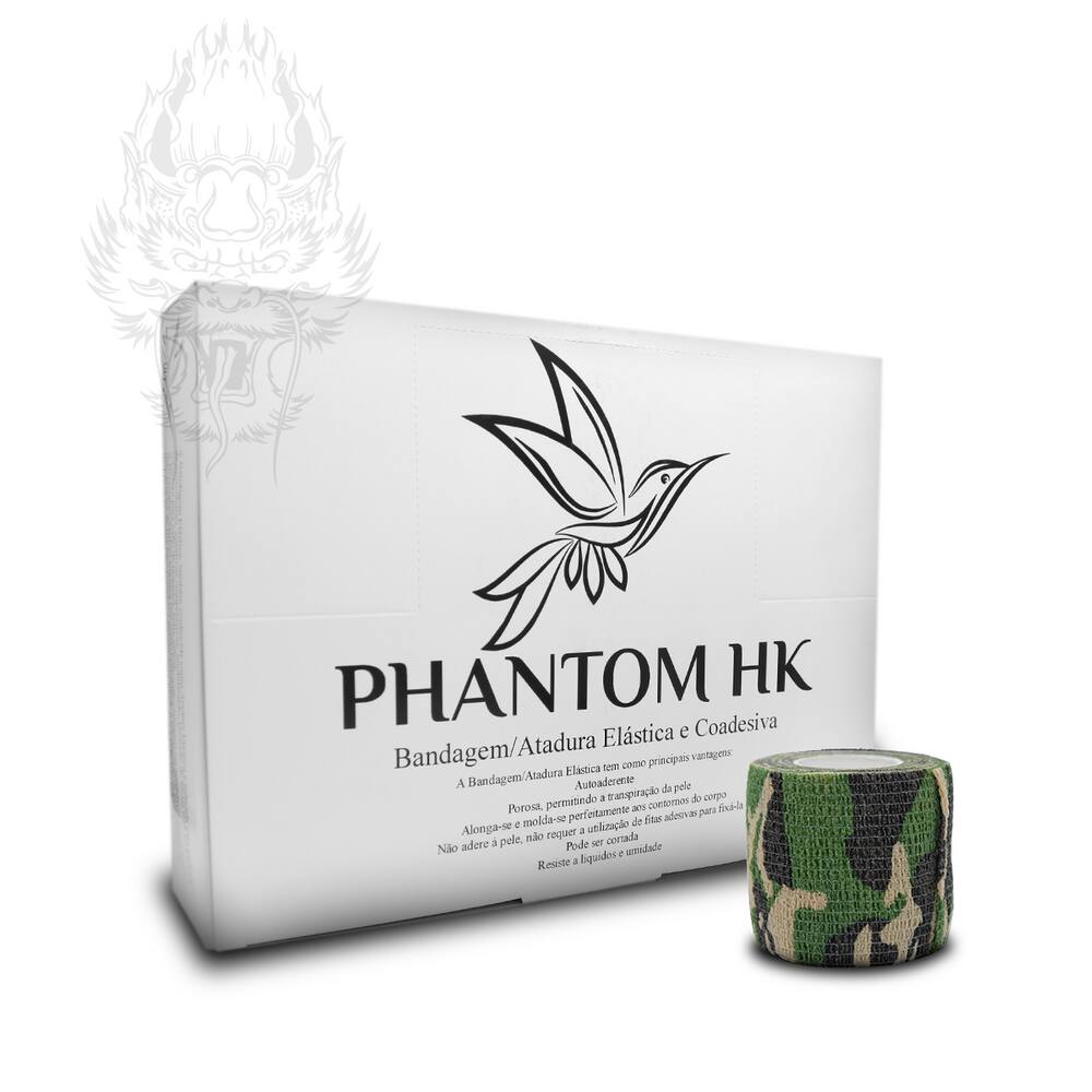 Bandagem Caixa com 12 UN VERDE  CAMUFLADA