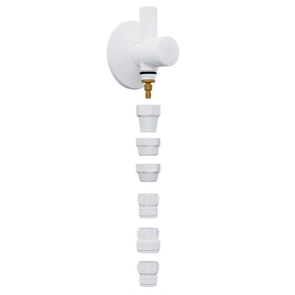 Adaptador Torneira Filtro De Agua Abs Branco Registro Blukit