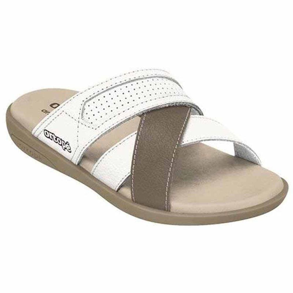 Chinelo Infantill Autêntica Nº°24 Cor Off White Granito - Ortopé