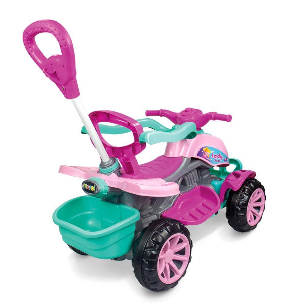 Quadriciclo Infantil a Pedal Spider - Maral com Empurrador, Shopping