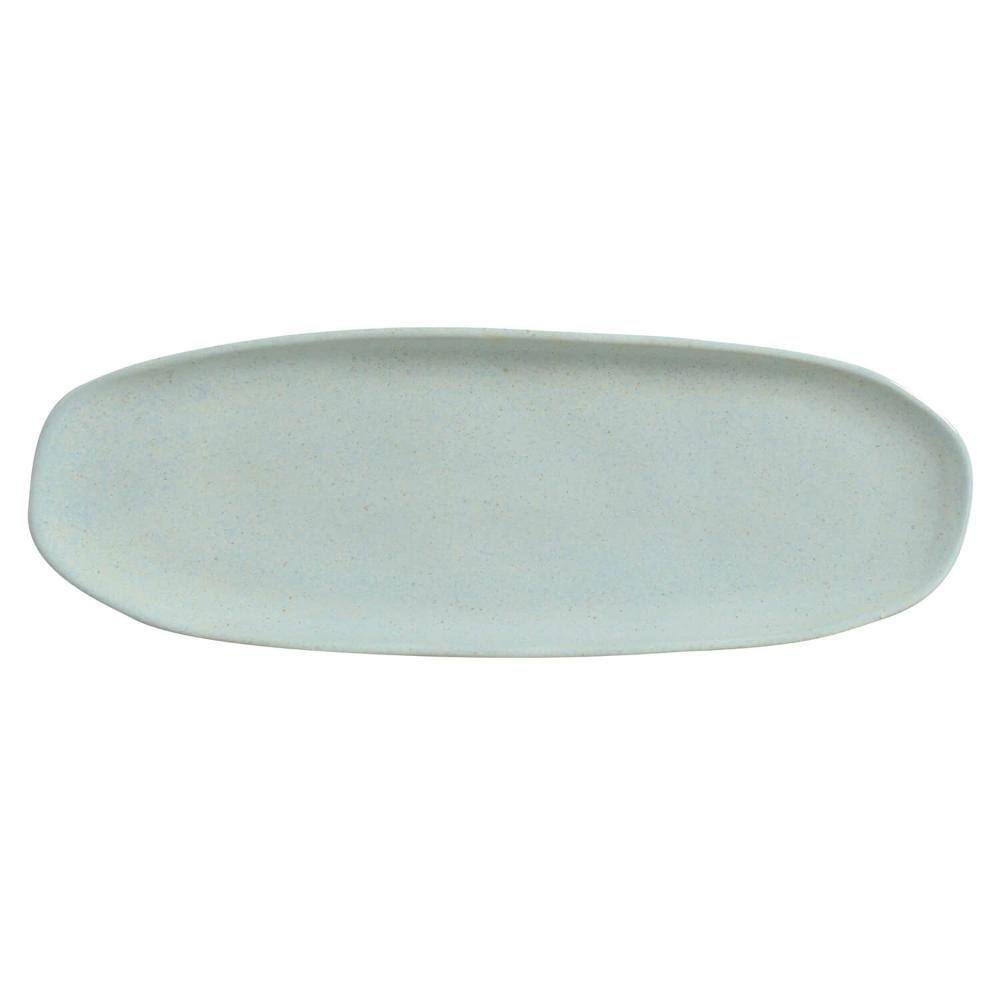 Conjunto c/ 4 Travessas Oval Rasa Grande Orgânico Mint 36x13cm