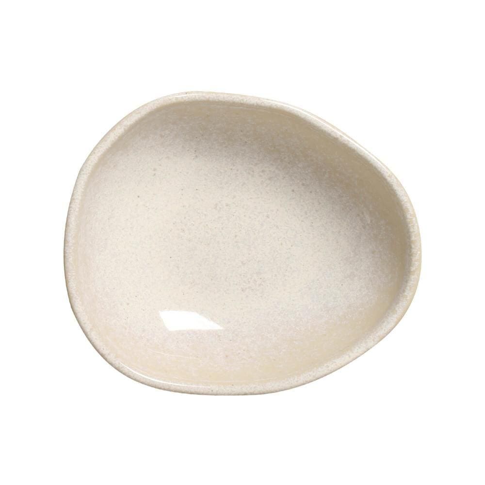 Conjunto c/ 6 Cumbucas Oval Orgânico Latte 14,5x12x4,9cm 265ml