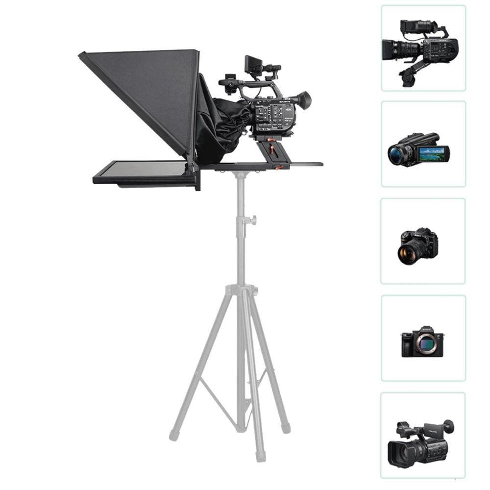 Teleprompter Broadcast Desview 21.5 Profissional Com Espelho Óptico Hd