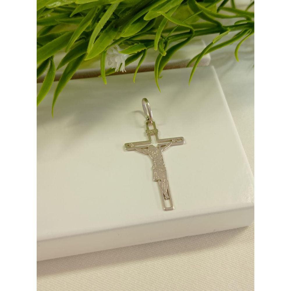 Pingente Crucifixo Prata 925 de Lei Ref 20797