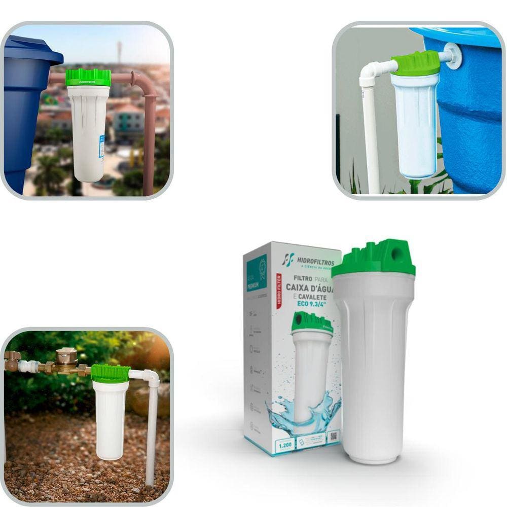 Kit 2 Filtros Caixa Água Relógio Hidrômetro 9 3/4 C Refil