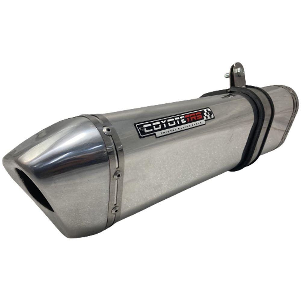 Escape / Ponteira Coyote TRS Tri-Oval Alumínio - CG 150 Titan / Fan / Start ano 2014/2015 - Honda