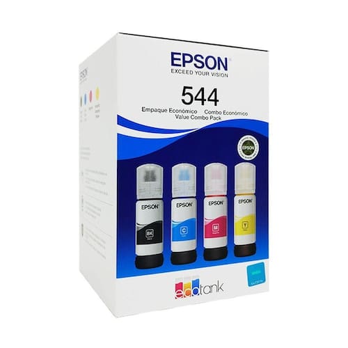 imagem-Kit Refil De Tinta Epson 544, Preto/magenta/ciano/amarelo, 65ml - T544520-4p