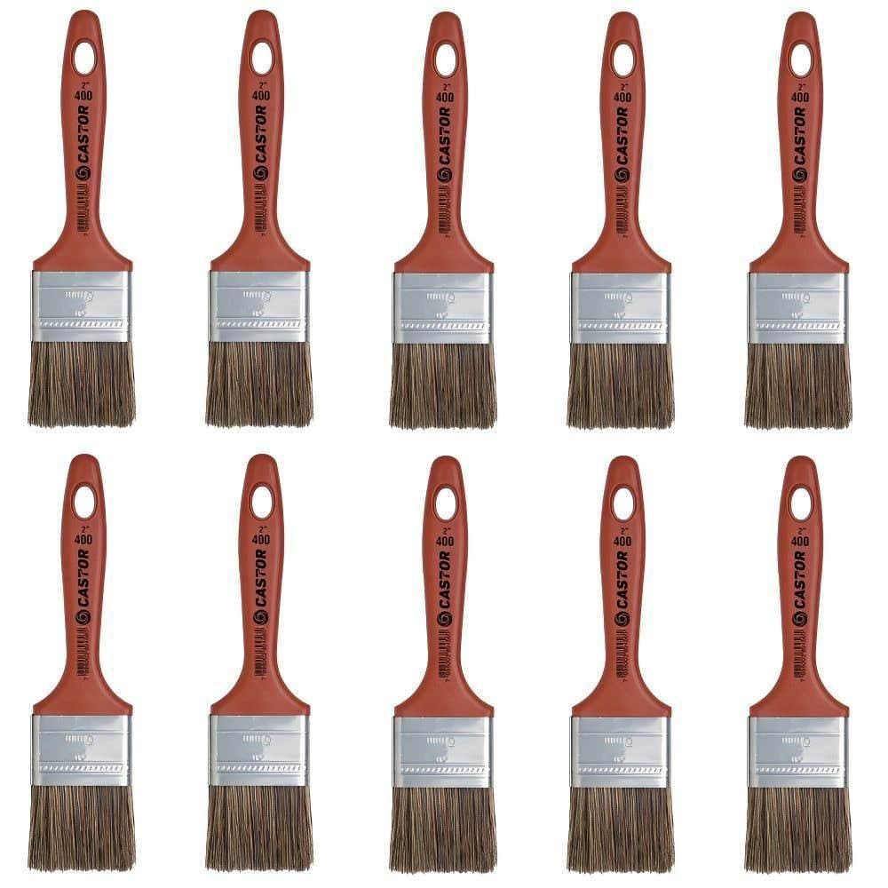 Pincel 2 POL Série 400 com 10 Unidades CASTOR