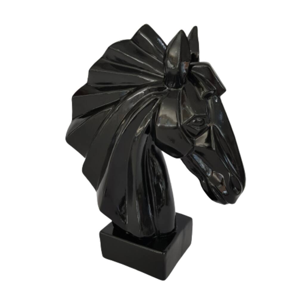 Decoração Peças De Xadrez Cavalo Escultura Média Estátua 16cm