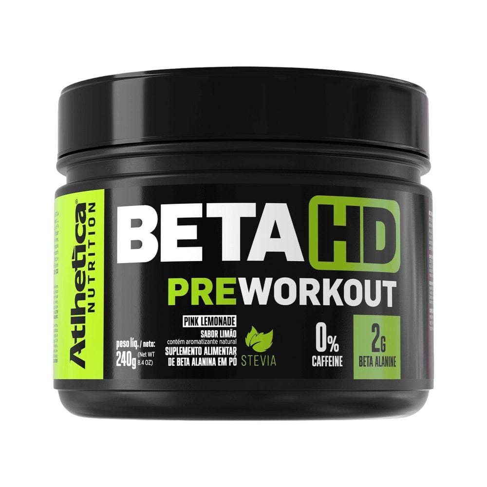 Beta Hd Pre Workout Stevia 0% Caffeine Pink Lemonade 240G