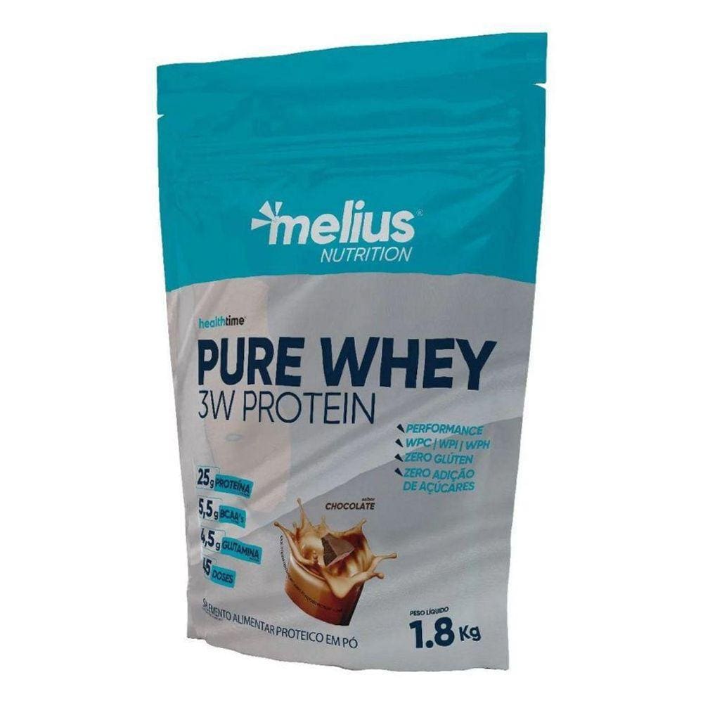 Pure Whey 3W Protein Refil 1,8Kg - Sabor: Chocolate