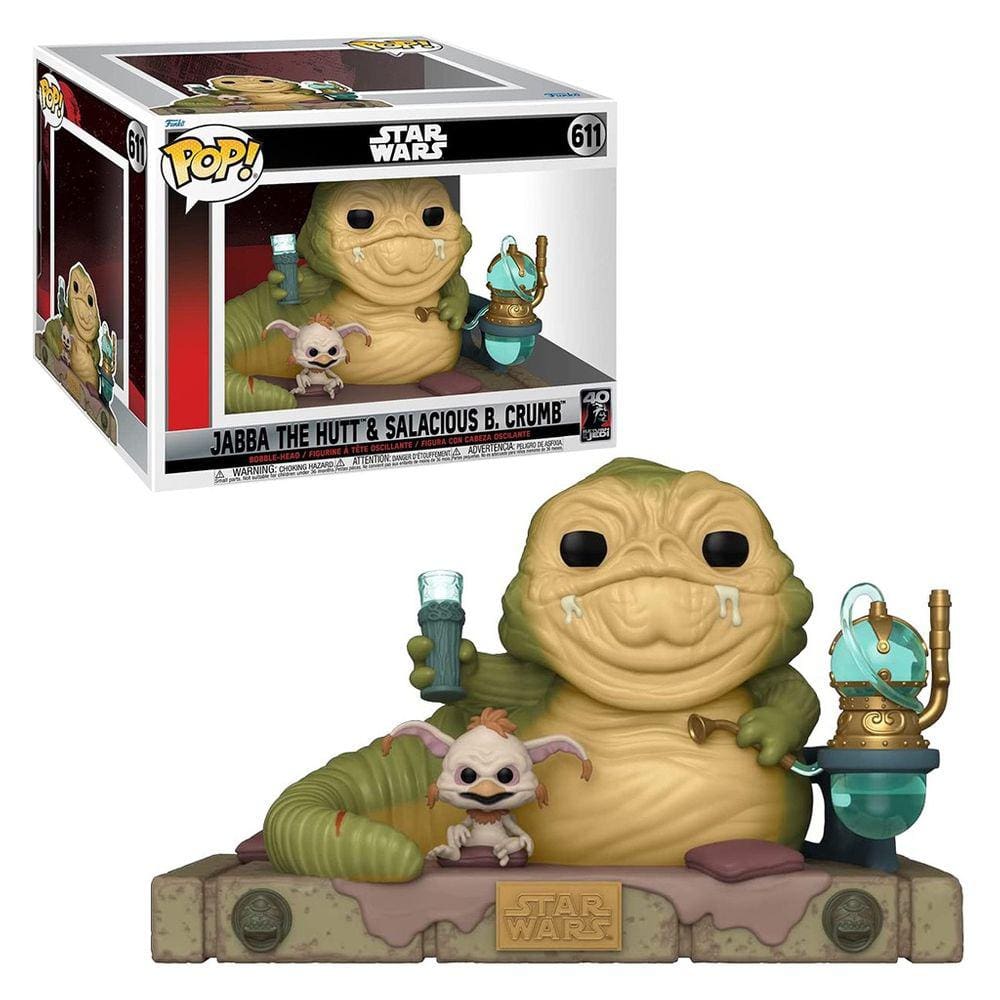 Funko Pop Star Wars Jabba The Hut & Salacious B. Crumb 611