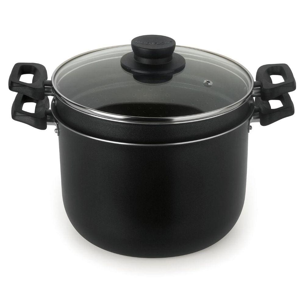 Espagueteira Gourmet Cozi Vapore 5,7 Litros Antiaderente em Alumínio 22 cm Multiflon