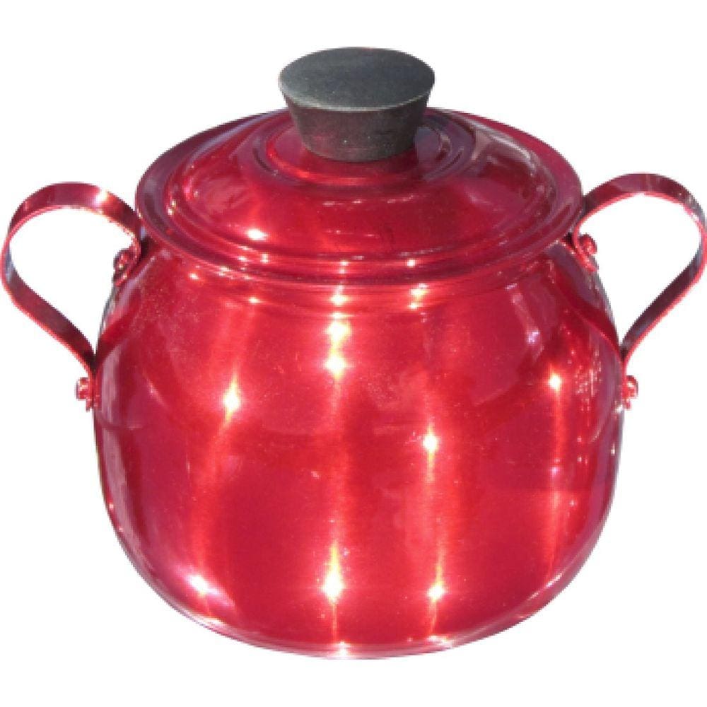 Açucareiro Bojudo Vermelho 500g