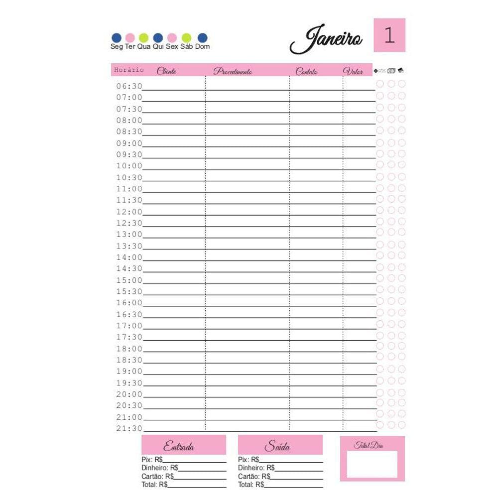 Miolo de Agenda 2024 (30 opçoes de Modelo)