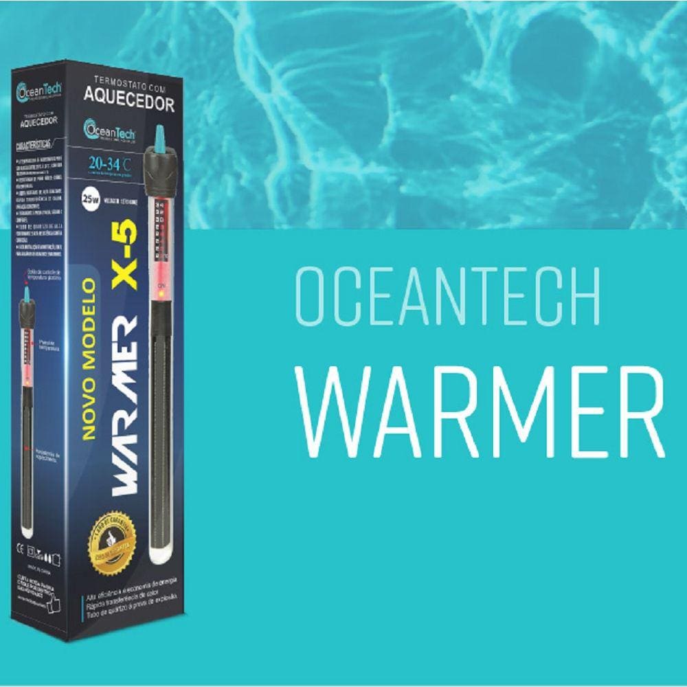 Aquecedor Termostato Oceantech 500W Aquários 500 à 1000L