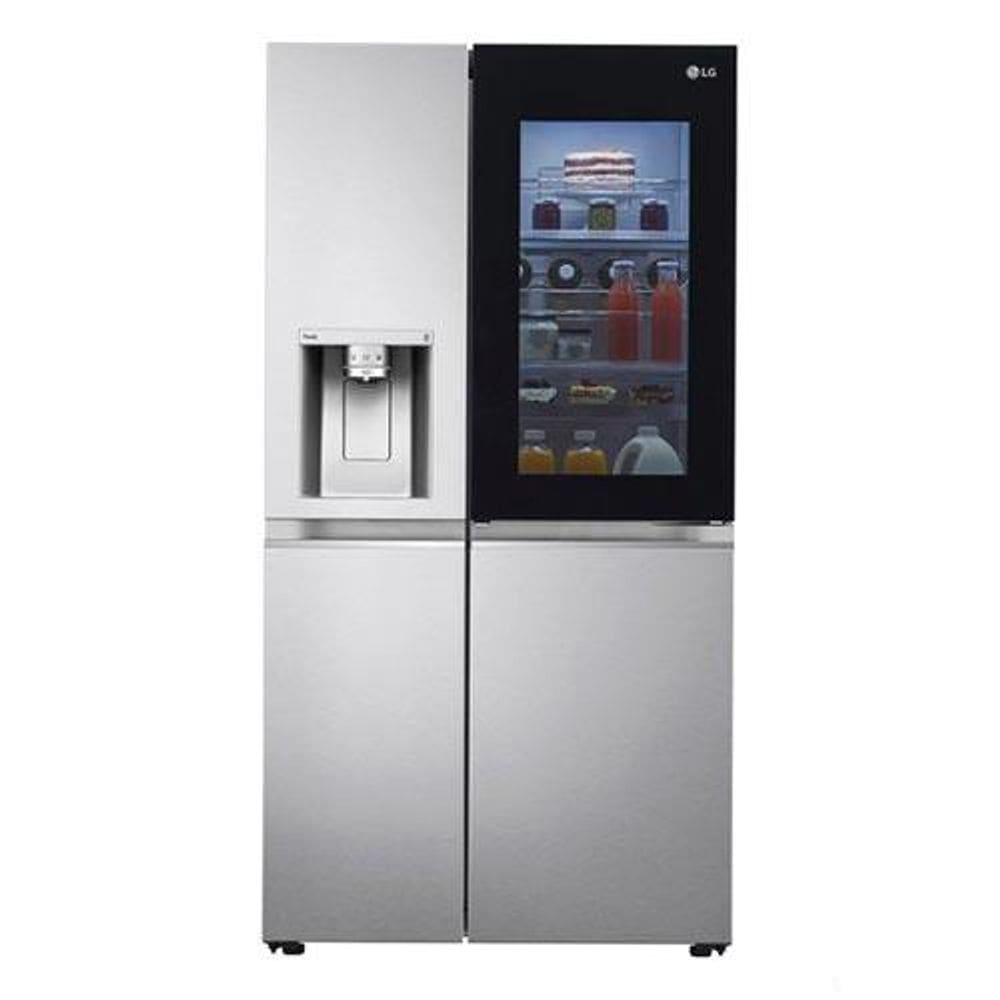 Refrigerador Side By Side LG de 03 Portas Frost Free com 598 Litros InstaView Aço Escovado - GC-X257CSH