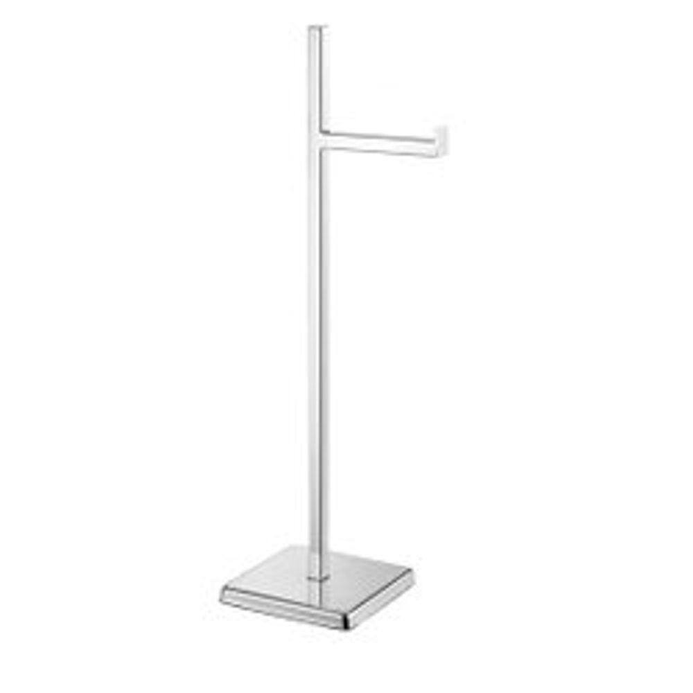 Papeleira de Chão Inox Simples Cromada - Rodinox
