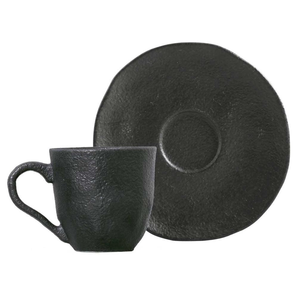 CONJUNTO C/ 6 XÍCARAS DE CAFÉ C/ PIRES ORGÂNICO CARBON 120ml