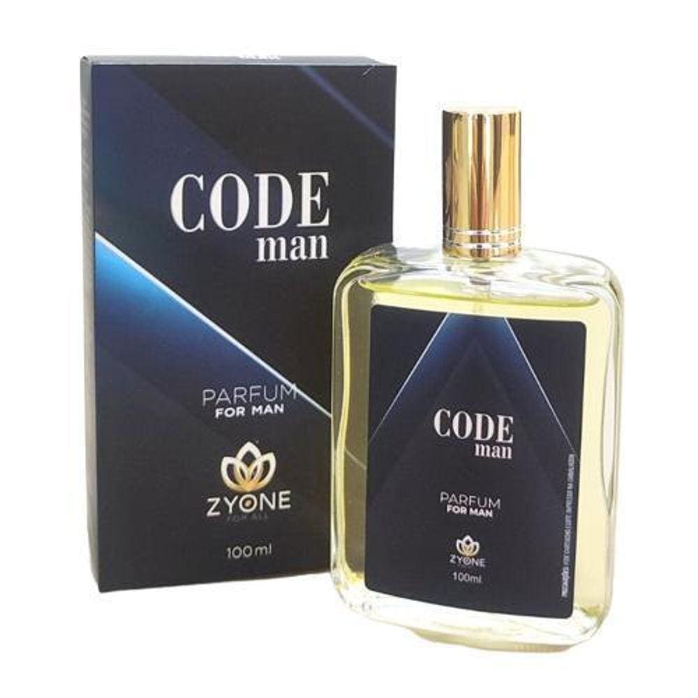 Perfume Code Man Zyone 100Ml - Alta Fixação