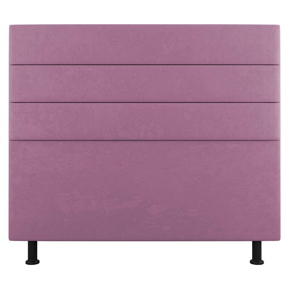 Cabeceira Cama Box Casal Malik 140cm Suede Rosa - Abmaza