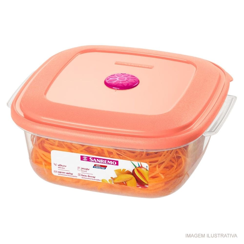 Pote Quadrado Baixo 580 ml Sanremo