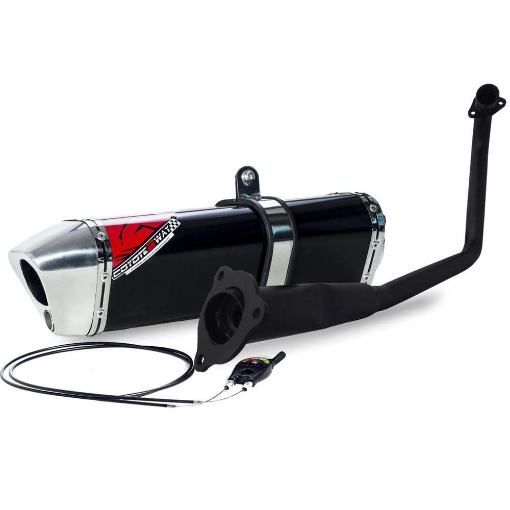 Escape / Ponteira Coyote Modelo TRS 2 Way + Mais em Alumínio - CG 150 Titan / Fan KS/ESi 2009 até 2013 - Honda