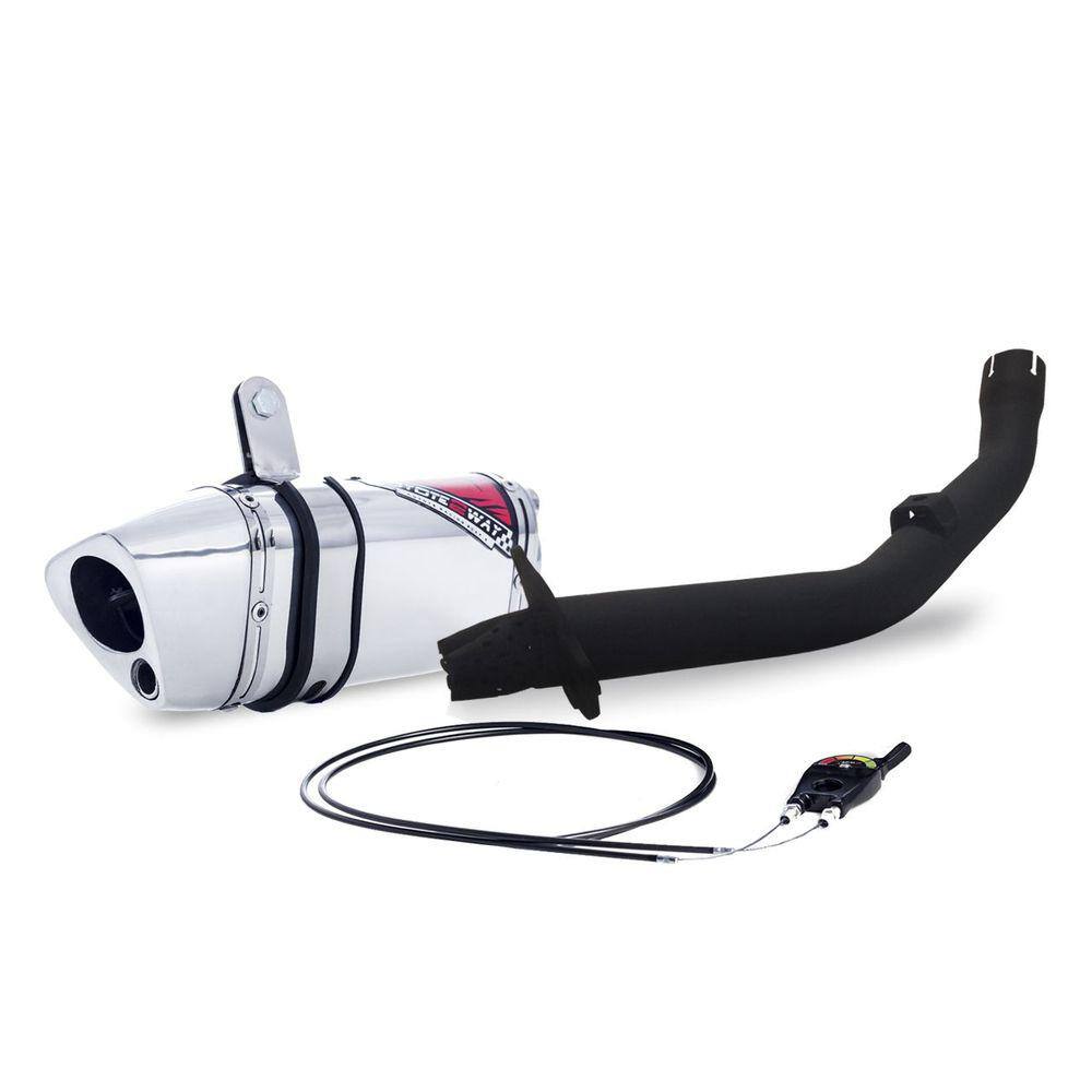 Escape / Ponteira Coyote TRS 2 Way + Mais JUNIOR 20cm em Alumínio - CG 150 Titan & Fan KS/ESi ano 2009 até 2013 - Honda
