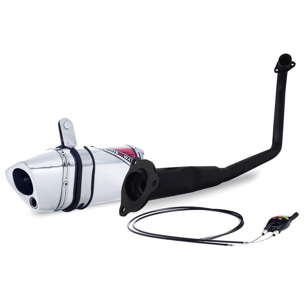 Escape / Ponteira Coyote TRS 2 Way + Mais JUNIOR 20cm em Alumínio - CG 150 Titan & Fan ESDi EX ano 2009 até 2013 - Honda