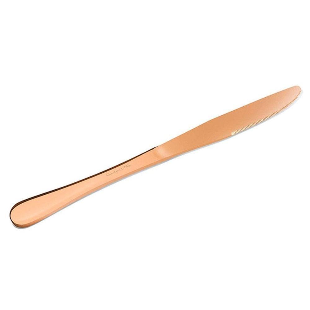 Faca de Sobremesa Elite em Aço Inox Cobre Gourmet Mix