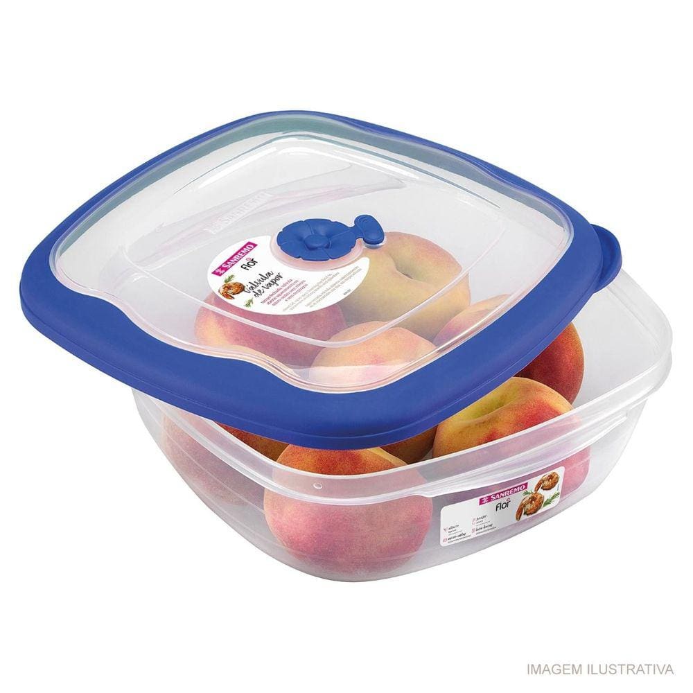 Pote Quadrado Baixo 2,7 Litros Sanremo