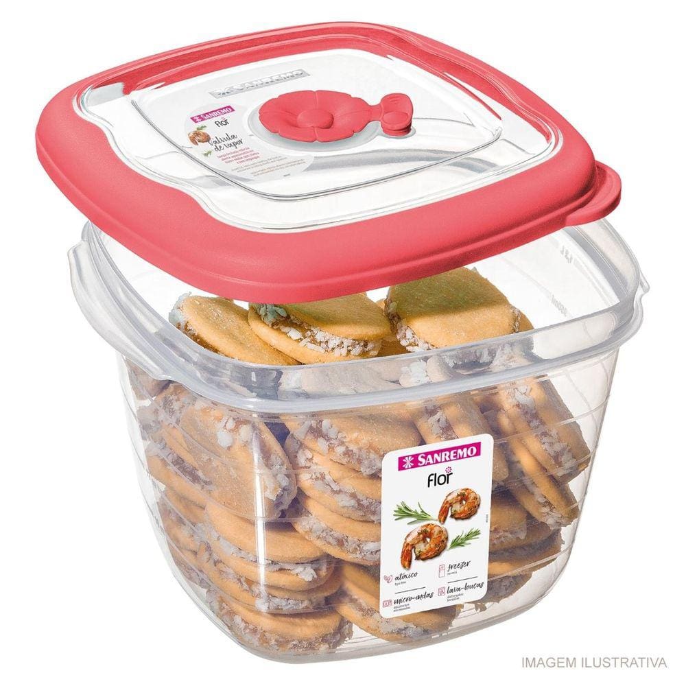 Pote Quadrado Alto 1,6 Litros Sanremo