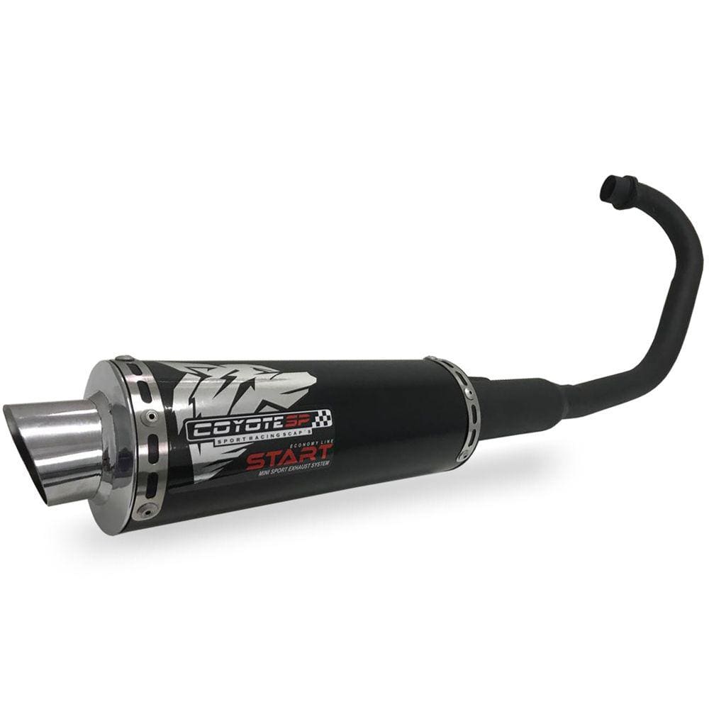 Escapamento Coyote Modelo START Mini-Sport Alumínio - CG 160 Titan ano 2016 em Diante - Honda