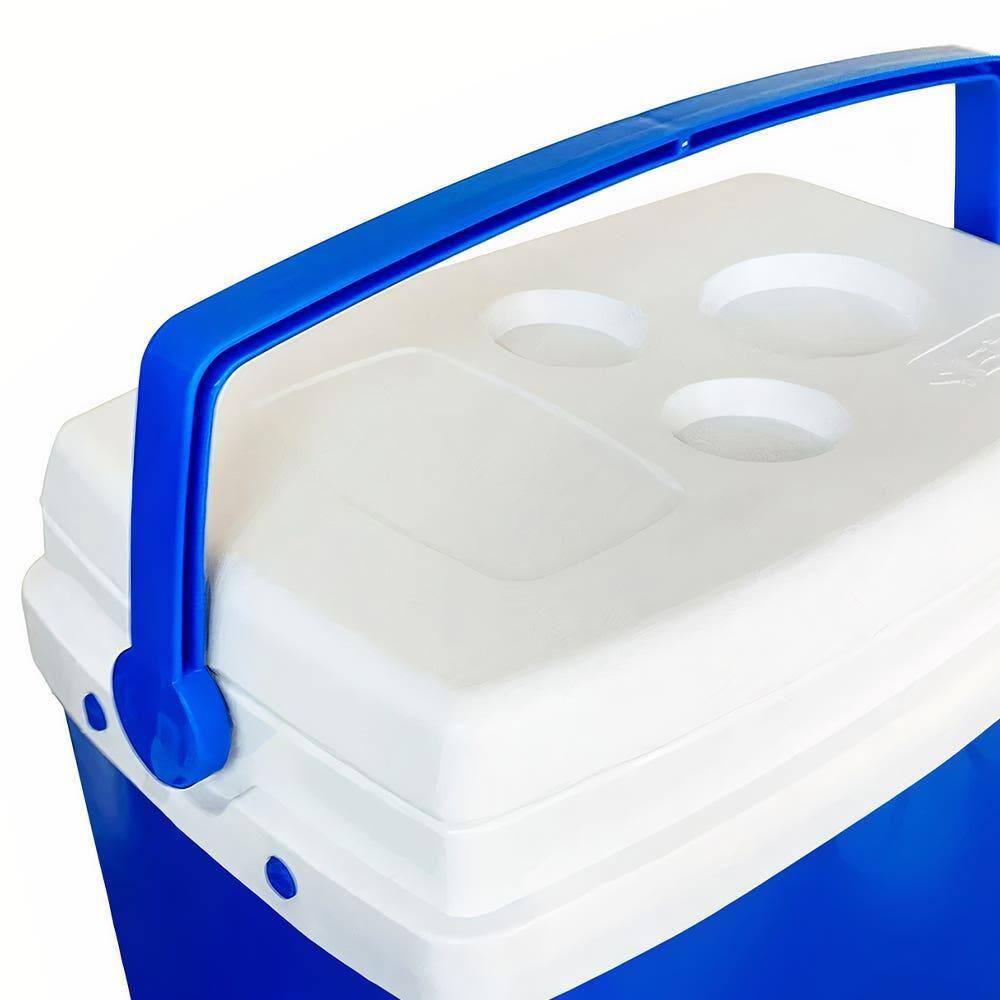 Caixa Térmica 34 Litros Azul Cooler | Extra