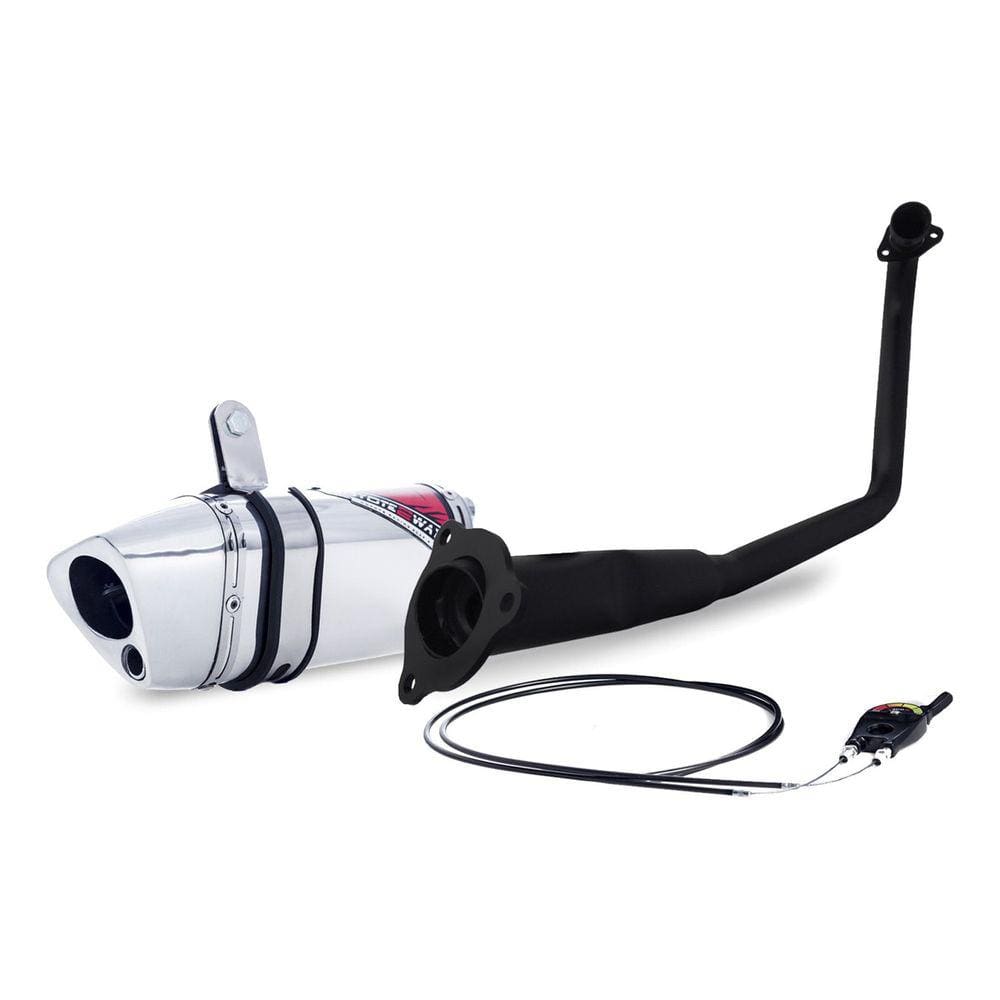 Escape / Ponteira Coyote TRS 2 Way + Mais JUNIOR 20cm em Alumínio - PCX 160 ano 2023 em Diante - Honda