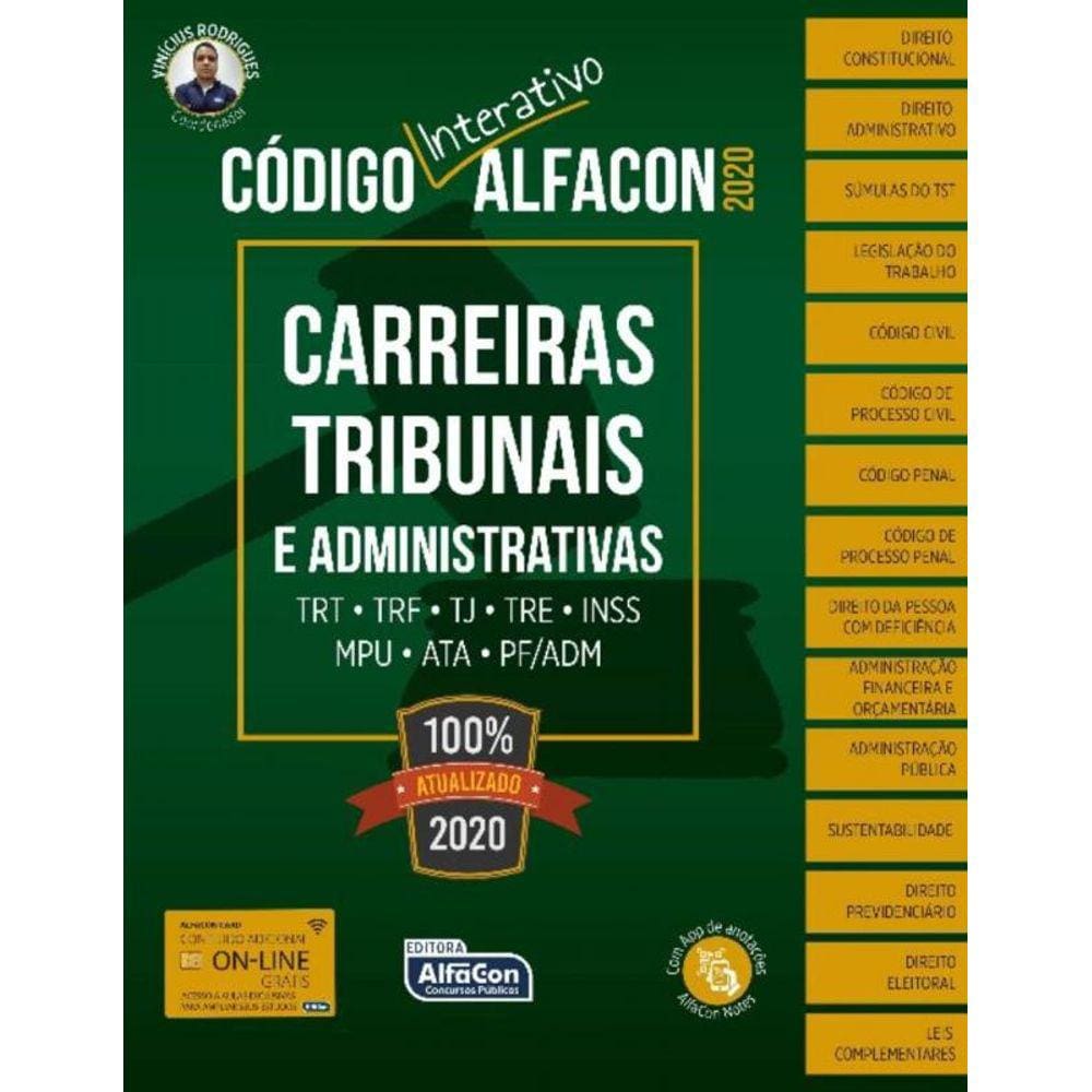 Codigo Interativo Carreiras Tribunais e Administrativas 2020