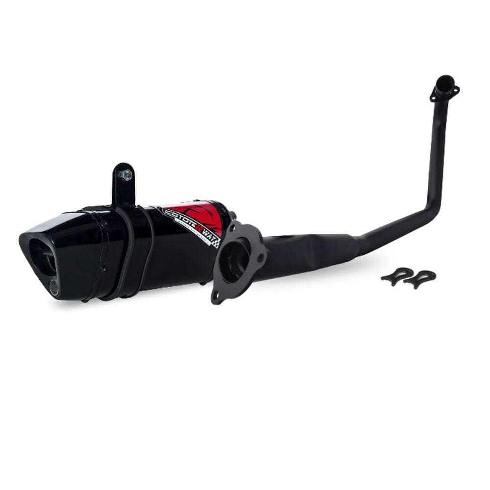 Escape / Ponteira Coyote Trs 2 Way Junior 20Cm Em Alumínio - Ybr 125 Factor 2009 Até 2016