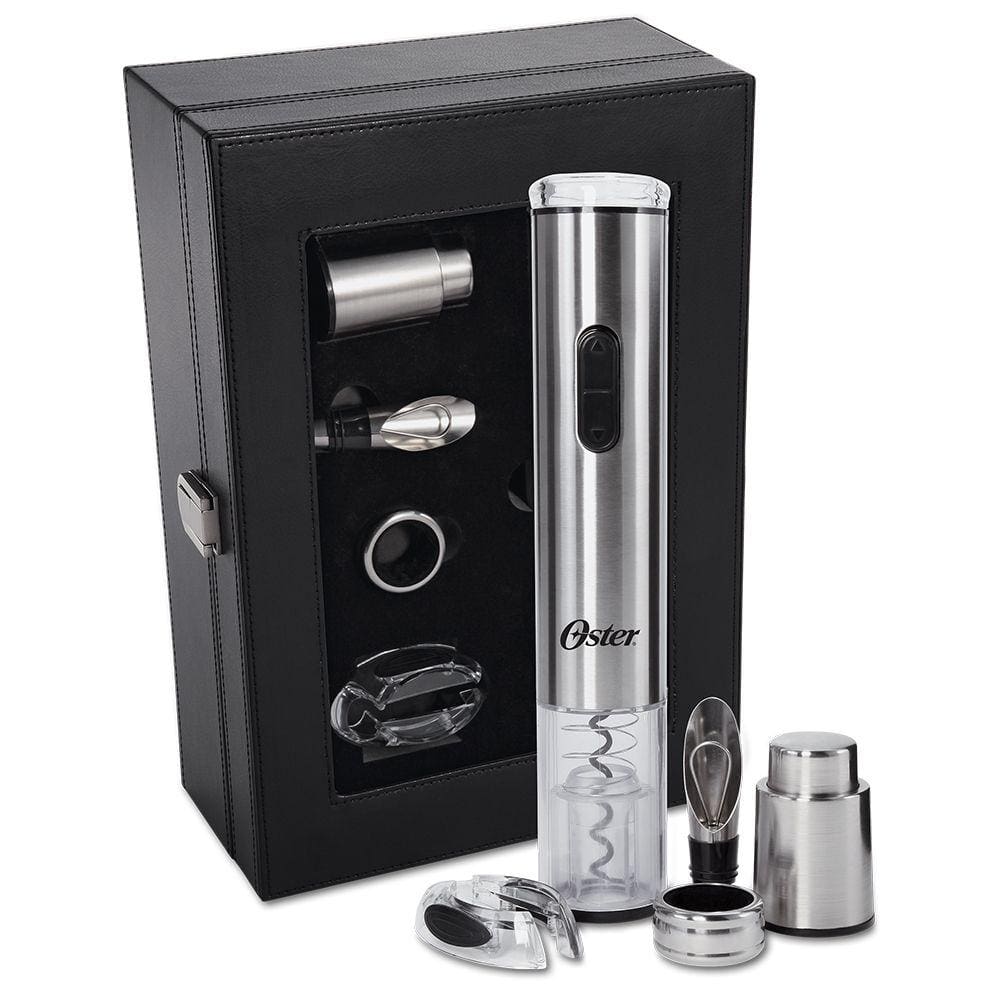 Kit Abridor Elétrico de Vinhos Oster Inspire - Inox