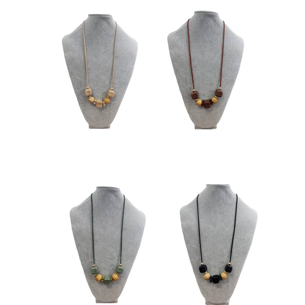 Kit Com 4 Colar Feminino Maxi