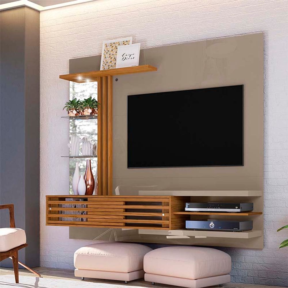 Painel Para Tv Até 55 Polegadas Bancada Suspensa